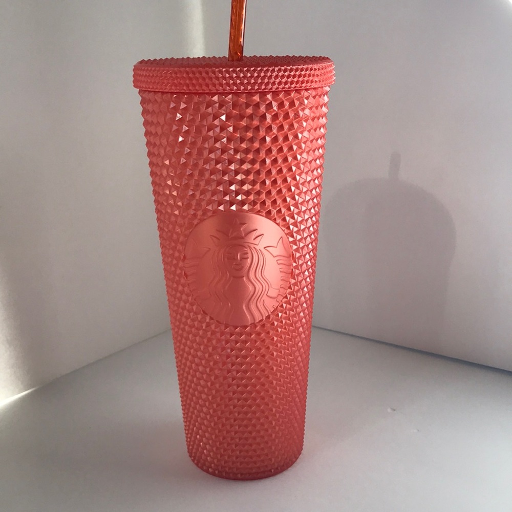 Starbucks Studded Orange Tumbler